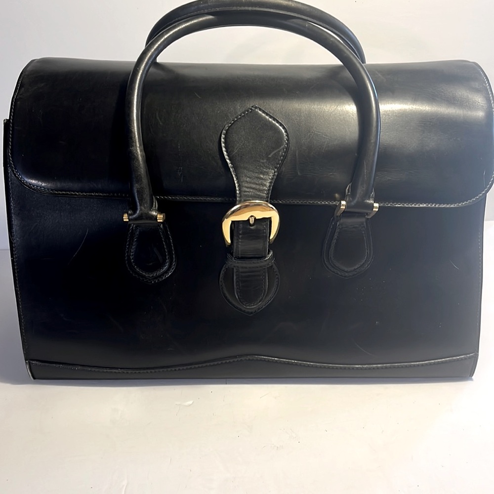 Huge! Vintage GUCCI oversized leather bag